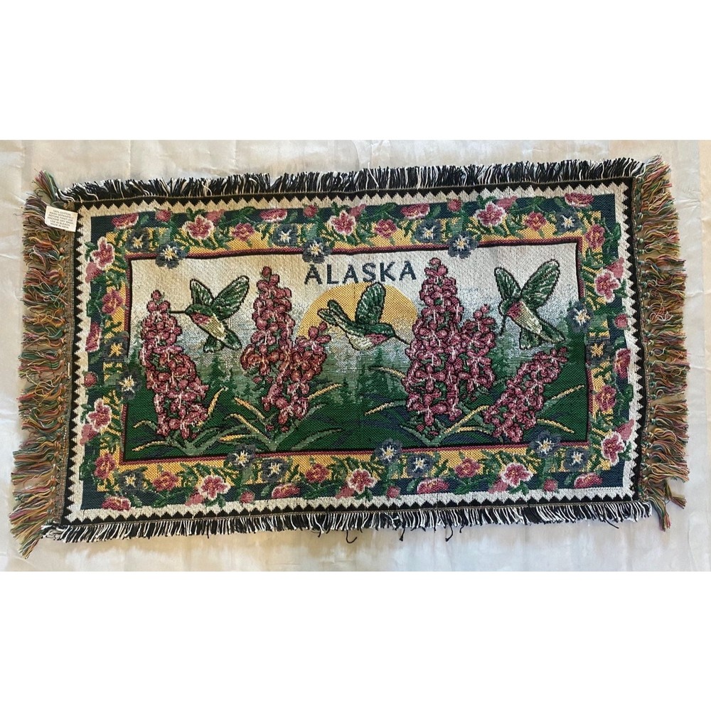 Alaskan Embroidered Wall Covering/Rug 38”